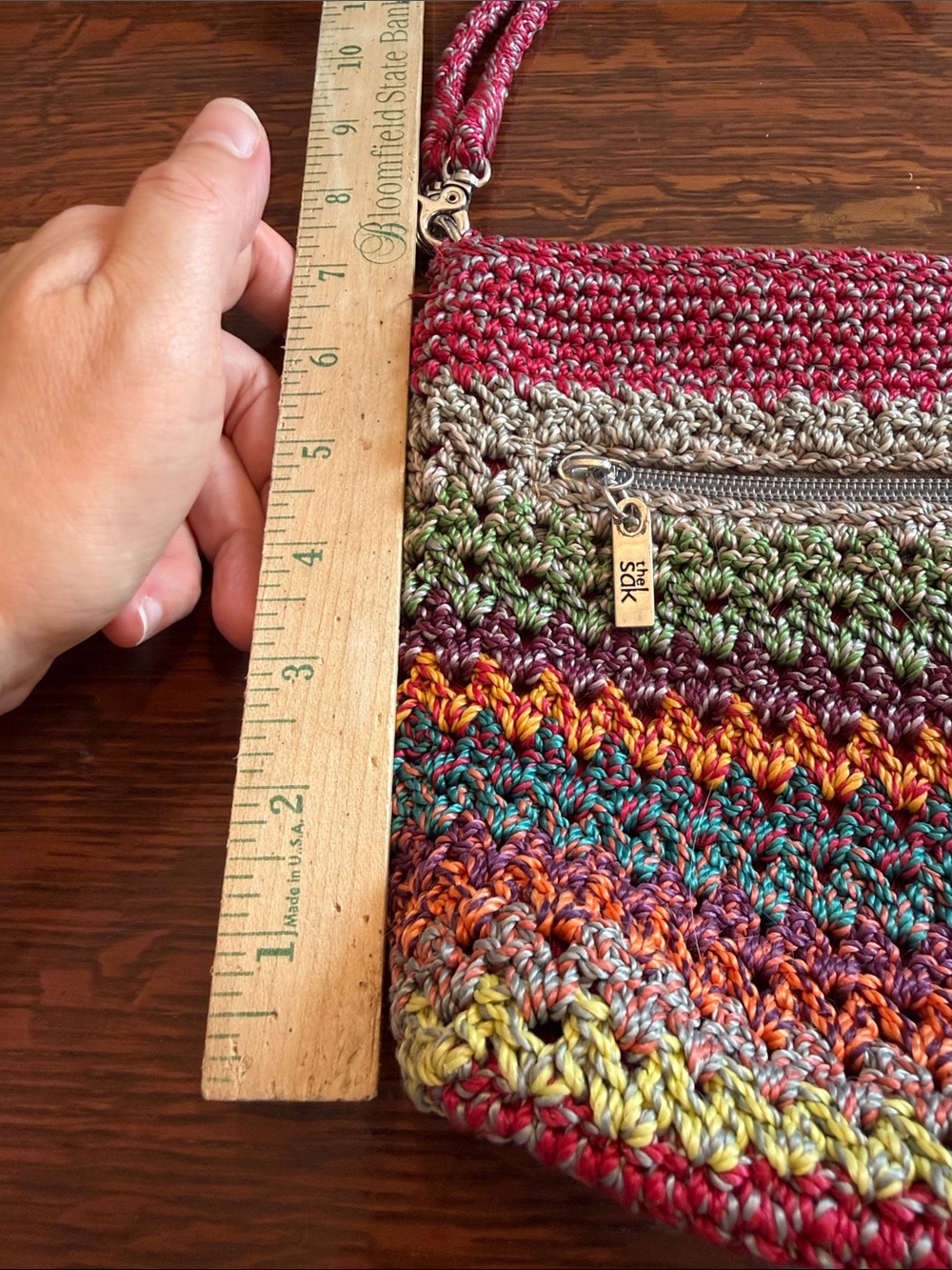 The Sak Colorful Rainbow Woven Crochet Bag - Picture 11 of 12